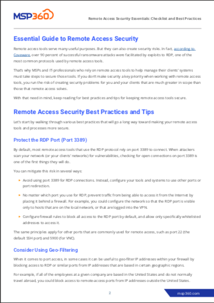Remote Access Security Essentials: Checklist and Best Practices