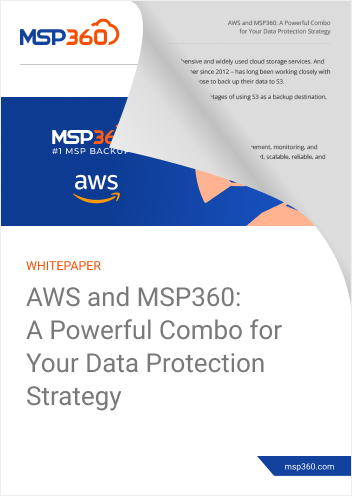 AWS and MSP360 Combo preview 2