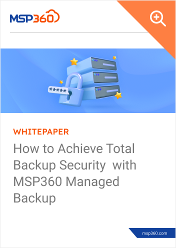 How to Achieve Total Backup Security with MSP360 Managed Backup