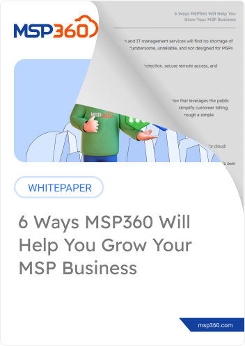 6 ways MSP360 will grow your MSP business - cover