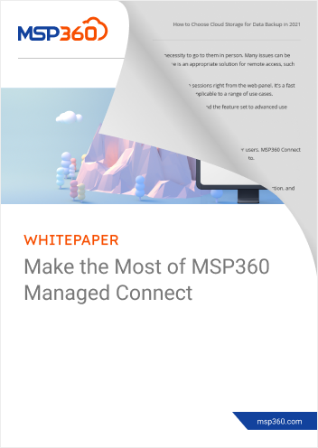 Make the Most of MSP360 Managed Connect