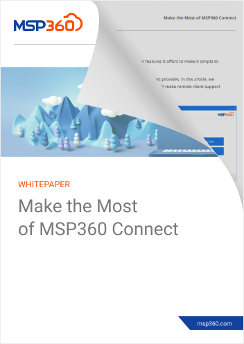 Make the Most of MSP360 Connect