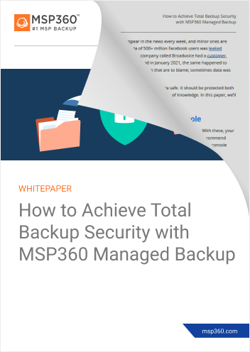 How to achieve total backup security preview 2