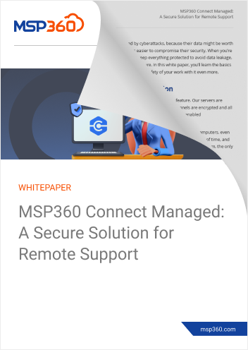 MSP360 Connect Managed - a secure solution for remote support-1