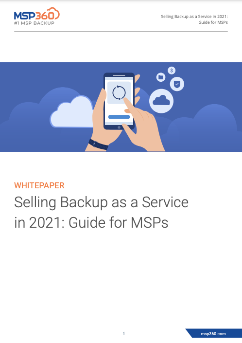 Selling Backup as a Service preview 3