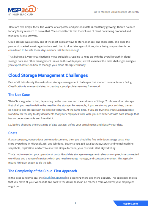 Tips to Manage Cloud Storage Efficiently preview 3