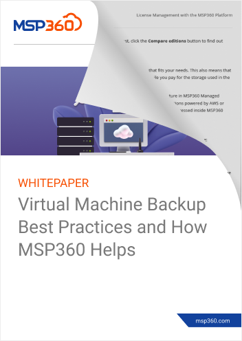 Virtual Machine Backup Best Practices and How MSP360 Helps preview 2