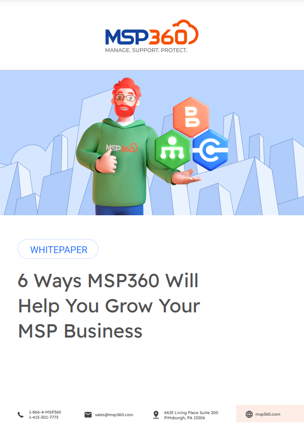 6 ways MSP360 will help you grow your MSP business